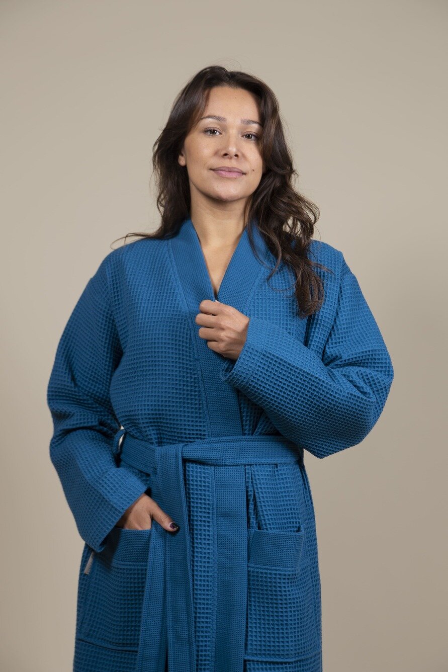 Accappatoio Kimono Blu azzurro Donna