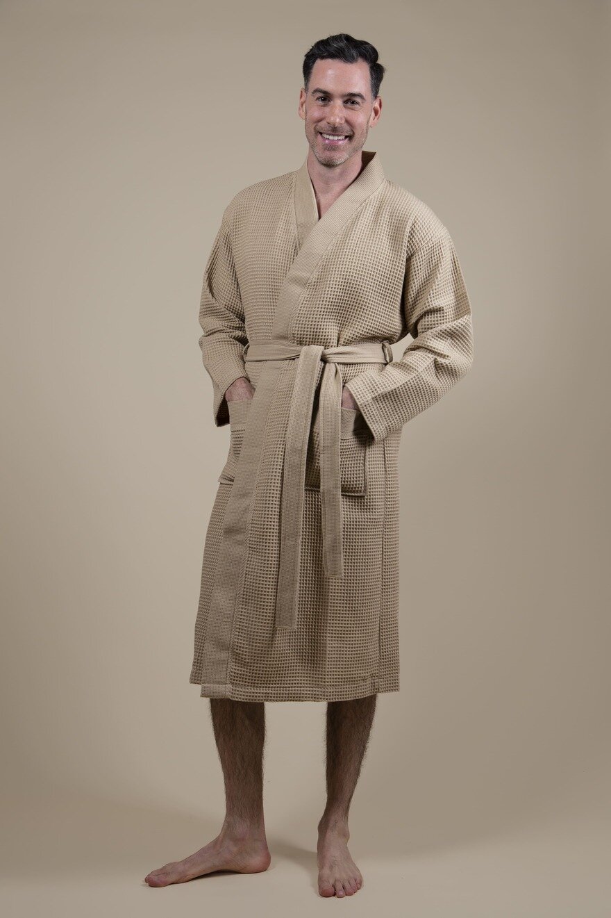 Accappatoio Kimono Beige Uomo