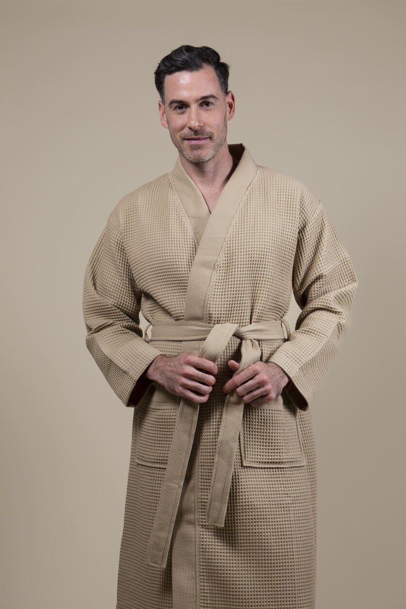 Accappatoio Kimono Beige Uomo