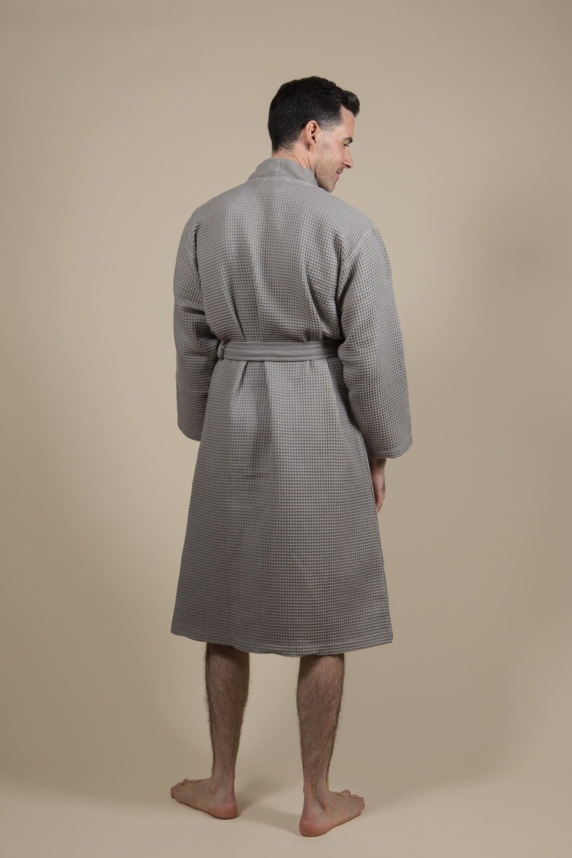 Accappatoio Kimono Grigio Uomo