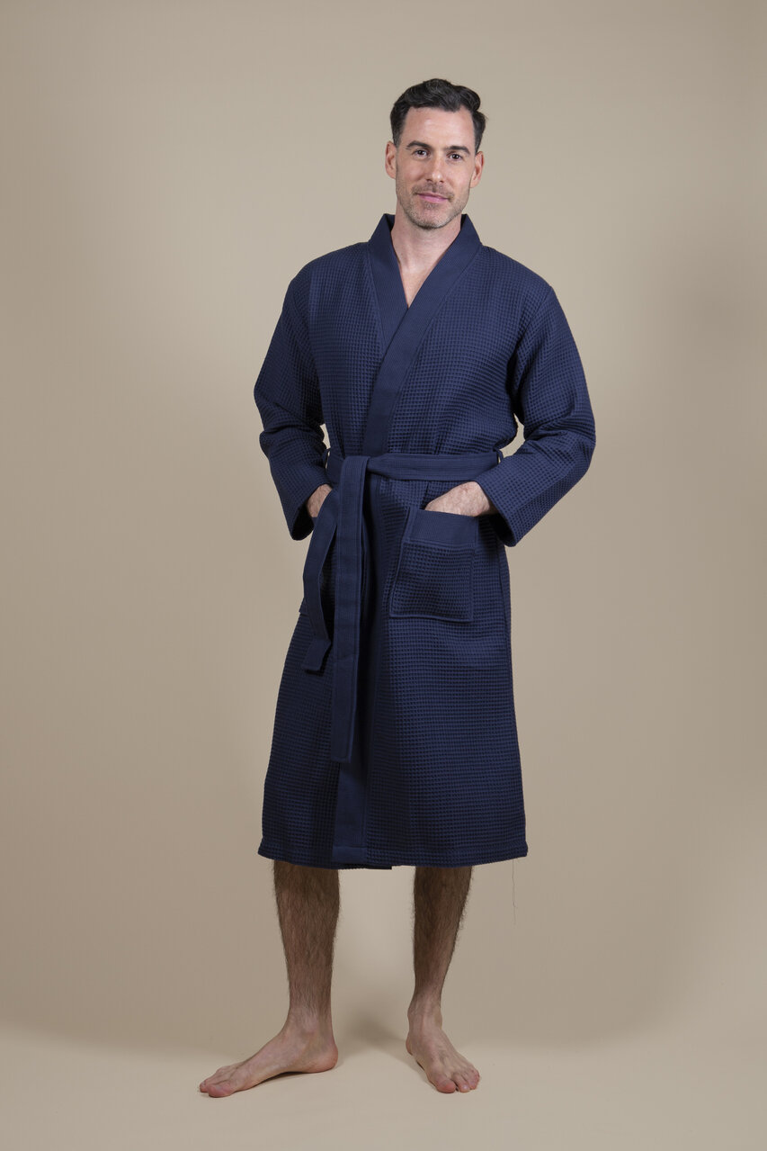 Accappatoio Kimono Blu Scuro Uomo