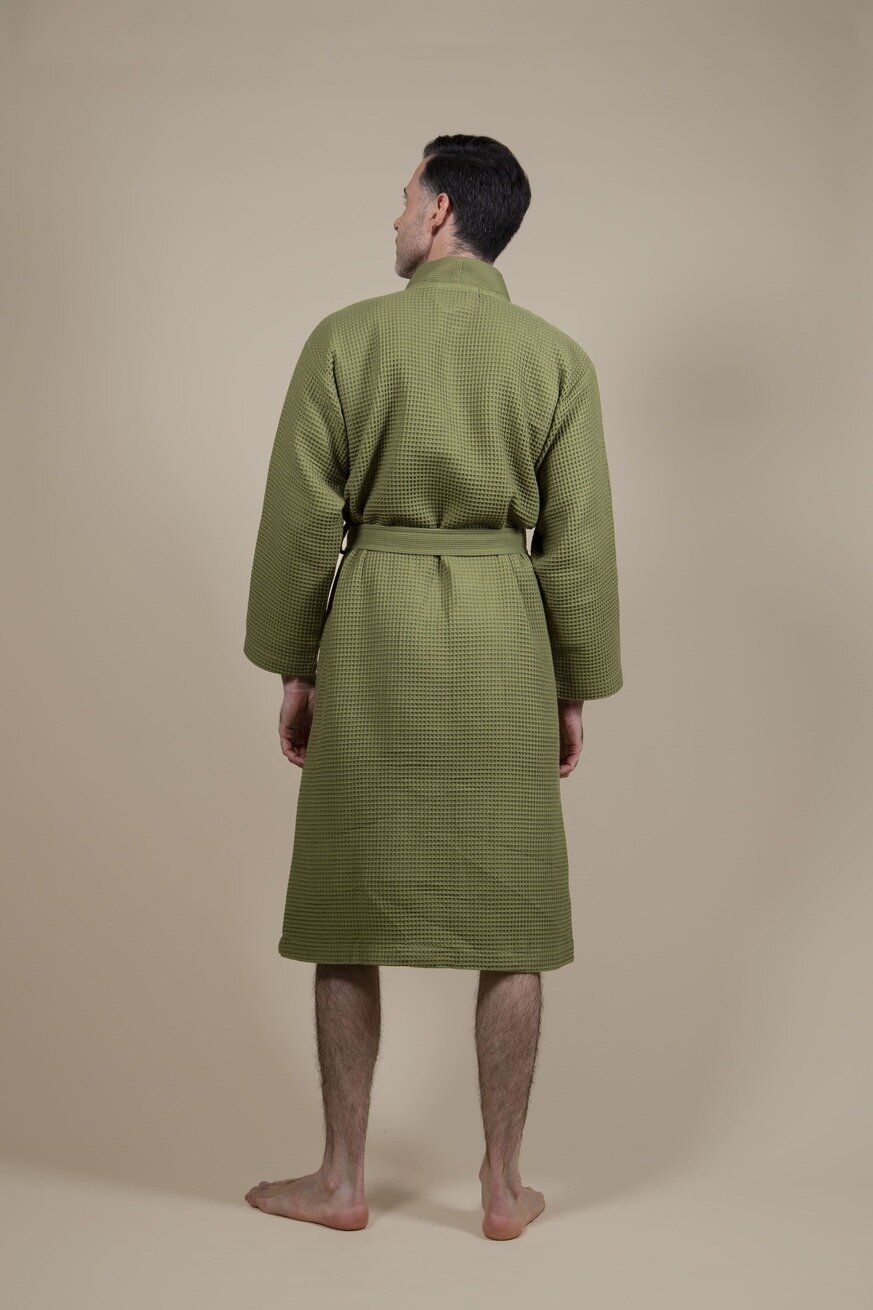 Accappatoio Kimono Verde Oliva Uomo