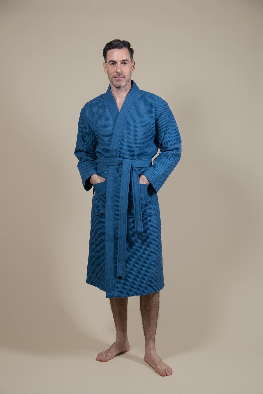 Accappatoio Kimono Blu Azzurro Uomo