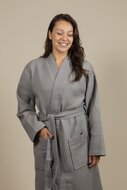 Accappatoio Kimono Grigio Donna