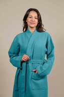 Accappatoio Kimono Grigio Verde