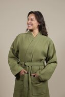 Accappatoio Kimono Verde oliva Donna